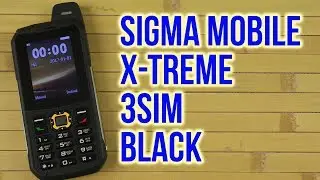 Распаковка Sigma mobile X-treme 3SIM Black