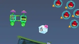 Bad Piggies - NINJA CATCHING CRATE IN SILENT WHEN MEET ANGRY BIRDS!!