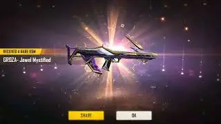 free fire groza jewel Mystified skin open 😊 | #trending #freefire #viralvideo #gaming #top