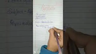 Sick Leave Application ✍️ | Simple English Application Writing