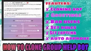 How to clone group help bot || how to setup group help bot in telegram || telegram || #santhutech
