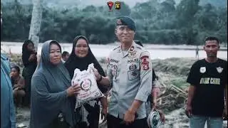 Ditengah medan yang berat dan kondisi alam yang tak bersahabat personel Brimob Polda Sumsel