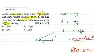 Assuming human pupil to have a radius of 0.25 cm and a comfortable viewing