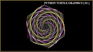 Geometric 3D Optical Illusion Pattern || Python Turtle Graphics 01 || ~xRay Pixy
