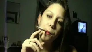 Kitty Lynn smoking