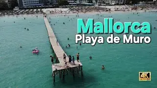 Playa de Muro 🇪🇸 flying over! A Drone Journey from East to West