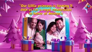 Latest Birthday invitation video | Custom birthday invitation | Birthday Party | Code-RMS-312