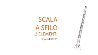 Scala a sfilo con fune, 2 tronchi | scala-expert