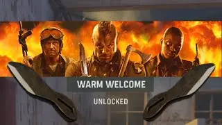 WARM WELCOME CALLING CARD GUIDE! (THROWING KNIFE LONGSHOTS) CALL OF DUTY: VANGUARD