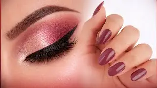 🔥 “Soft Pink & Gold Glitter Eye Makeup ✨ Party + Bridal Look”