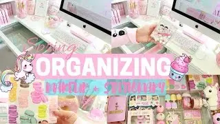 CLEANING MY MAKEUP DRAWER & OFFICE SPACE!🌈💕-SLMissGlam🌈💕