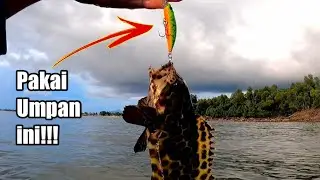 Casting Kerapu Pakai Umpan Minnow Dan Softplastik Strike Bertubi-Tubi Di Pinggir Laut Putatan