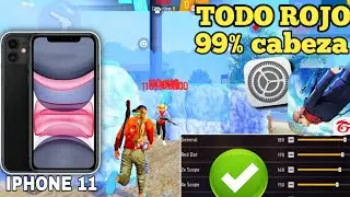 🚨ESTA ES LA MEJOR SENSIBILIDAD iPhone 11 Free Fire 2026 🔥 | TODO ROJO SIN FALLAR