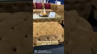 Gold Mustard Velvet Sofa Set✨👉🏻Customise in any colour📍5/2 Infinity Drive, Truganina, Vic, 3029