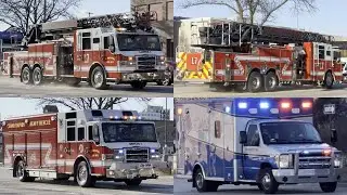 *Q2B & AirHorn* Cedar Rapids Fire Department Ladder 7, Rescue 1 and Adam 37 Responding
