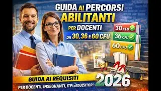 Guida ai Percorsi Abilitanti per Docenti da 30, 36 e 60 CFU 2026