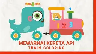 How to coloring train on Labo Brick Train Build Game for Kids & Toddler part148