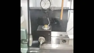 Lapua 300 PRC case gauge,  Aloris 5C collet tool post in a Kurt vise centered with Blake indicator