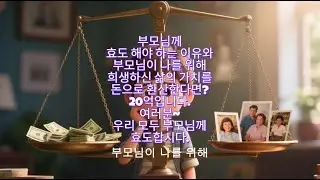 부모님께 효도 해야 하는 이유와 부모님이 나를 위해 희생하신 삶의 가치를 돈으로 환산 한다면?