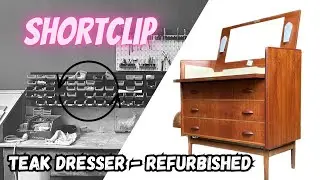 How we refurbished this danish design teak dresser. Mid Century Vintage kommode Restaurierung