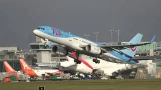 TUI Airways BY790 G-OOBH Boeing 757-236 Takeoff Manchester MAN To Hurghada Intl HRG 7/12/18.