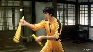 Bruce Lee incredible nunchucks skills with a ping pong ball