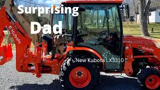 SURPRISE! Kubota LX3310 - surprised parents with a new Kubota LX3310 Tractor!