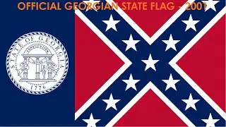 Why did Georgia have the CONFEDERATE flag on their state flag until 2001?