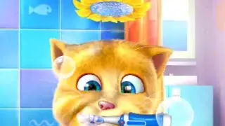Talking Ginger Morning&rsquo;s brush teeth...New Funny Video Android Games #