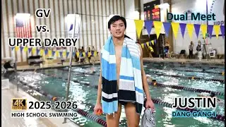 JUSTIN at GARNET VALLEY vs UPPER DARBY || 2025 HIGH SCHOOL SWIMMING