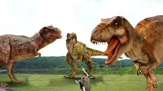 Blockbuster T-rex Chase 2023 | T-rex Attack | Jurassic Park Fan Made Movie NEW HOT Movie