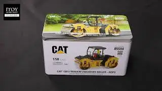 1:50《Diecast Masters》Cat Caterpillar CB-13 壓路機 包含駕駛 合金工程機械模型