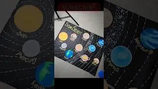 Exploring the Solar System: A Chart Paper Project #shorts