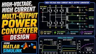 High-Voltage, High Current Multi-Output Power Converter Design | MATLAB Simulink