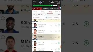 DC vs MI Dream11 Prediction 2024 | DC vs MI Dream11 Prediction | DC vs MI Dream11 Team | #shorts