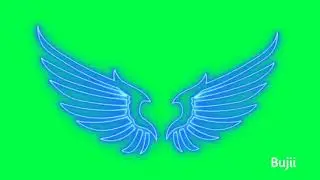 Angel Wings Green Screen Neon Effect | Free Download