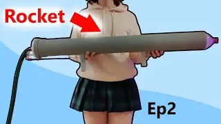 I Built a High-Pressure Water Rocket Launcher - Femboy Engineering ep2