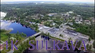 Sulkava ilmasta Finland Above 4K drone video June  2019