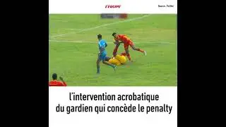 L'intervention acrobatique du gardien de but Hariston Hessou ...