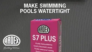 How to apply ARDEX S 7 Plus pool tanking #pool #howto #leisure #construction