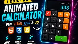 Animated Calculator using html css and JavaScript 🔥  | code with FUN