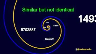 Fibonacci Spiral vs Golden Spiral: Similar but NOT Identical (Extreme Zoom &ndash; Fibonacci Day Special!)