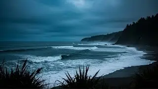🌙 Soothing Night Ocean Ambience for Emotional Safety, Inner Stillness, and Rest | 6 Hours 🌊