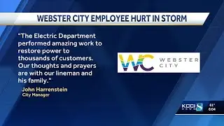 Webster City employee hurt in last week's winter storm