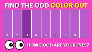 Test Your Eyesight | Find the ODD One Out 👁️ Color Vision Test Edition