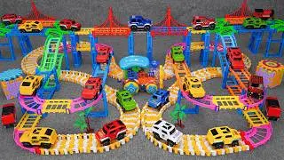 44 minutes of satisfying Train tracks and off-road vehicle tracks toy ASMR | Toy review