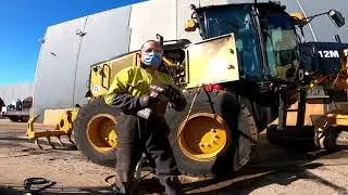Replace water pump assy  12M Motor Grader Caterpillar