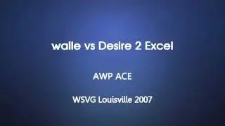 WSVG 2007 : walle vs Desire 2 Excel