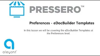 Preferences eDocBuilder Templates