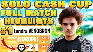 🤯VENO Wins SOLO CASH CUP - OPENS - EU 🏆 21 KILLS | MATCH REPLAY